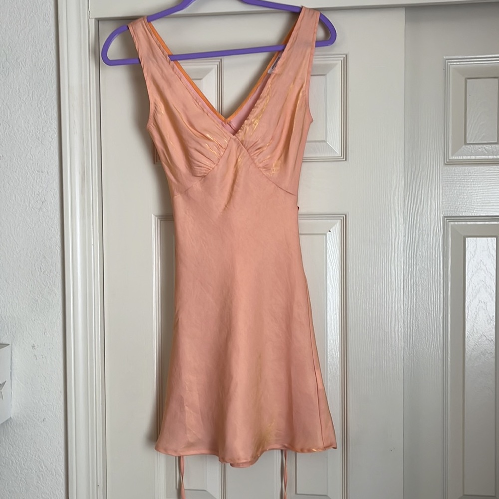 Peppermayo Audrey Vintage Slip Dress Mango Shimmer